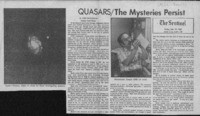 QUASARS/ The Mysteries Persist