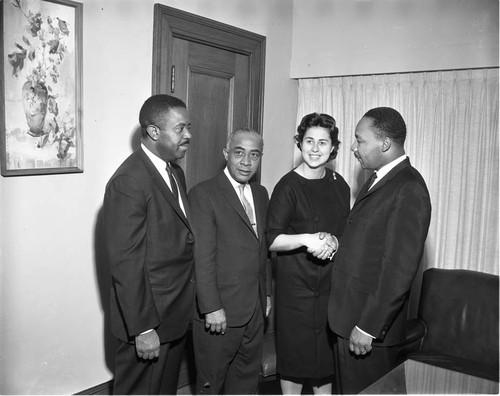 Dr. King at City Hall, Los Angeles, 1963
