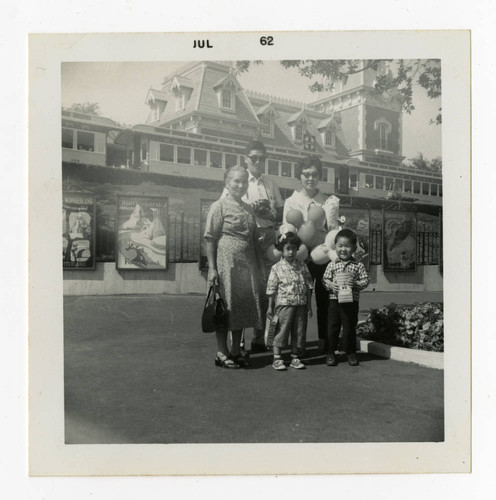 Takamori family at Disneyland