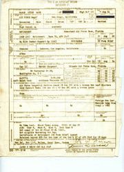 Report of Transfer Or Discharge Paperwork Completed by Naron, 1954
