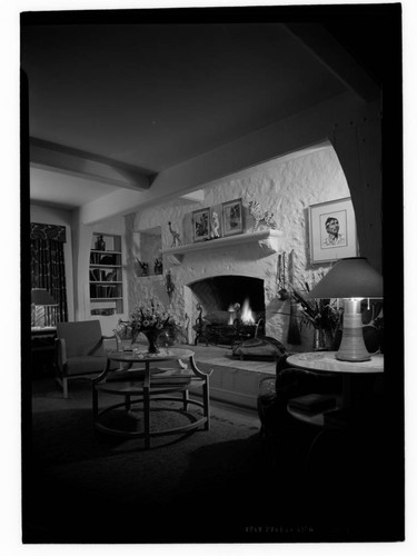 Model house ["A Twentieth Century New England Farm House"]. Fireplace