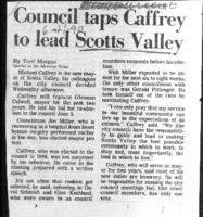 Council taps Caffrey to lead Scotts Valley