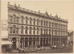 View of Hansford Block - having two frontages - on Market, also California Street - built 1879-80 (2 views)