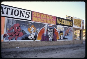 Superheroes and villains, Northridge, Los Angeles, 1983