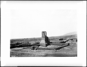 Ruins of the church at the Indian Pueblo of Taos, New Mexico, ca.1898