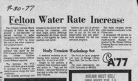Felton water rate increase