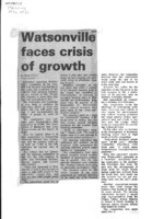 Watsonville faces crisis of growth