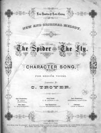 The spider and the fly : character song for two voices / words arranged and music composed by Carlos Troyer