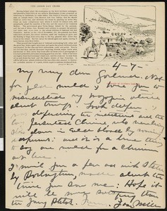 Joaquin Miller, letter, 1894-04-07, to Hamlin Garland