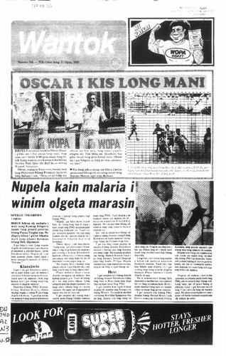 Wantok Niuspepa--Issue No. 0586 (August 31, 1985)