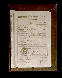 Marriage certificate of Gerson and Fischer, 1936