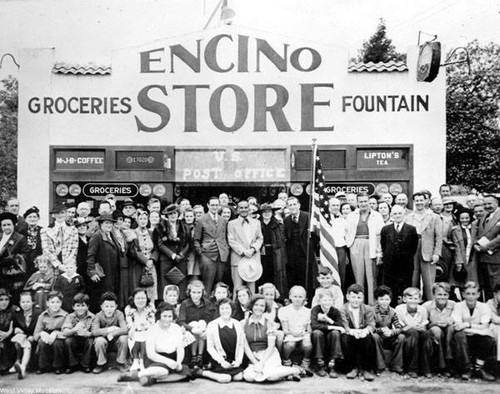 Encino Post Office dedication day, circa 1935-1942