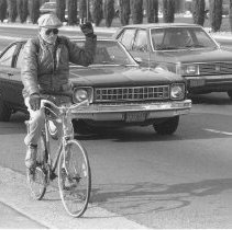 Bicyclist in Traffic