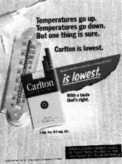 Temperatures go up. Temperatures go down. But one thing is sure. Carlton is lowest