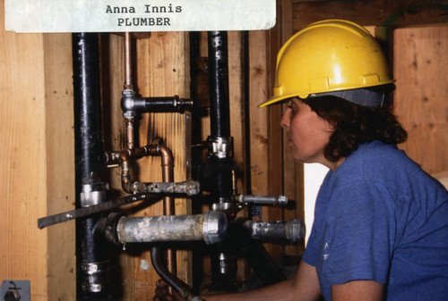 Anna Innis, plumber