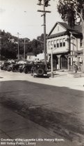 Fire station and fire frucks, 1935