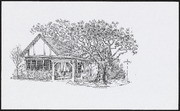 Sketch of the Palo Alto Woman's Club Clubhouse