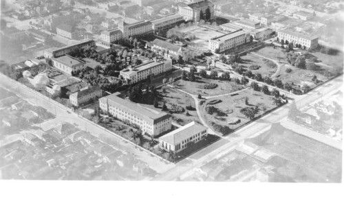 Aerial View of Santa Clara University, c. 1950