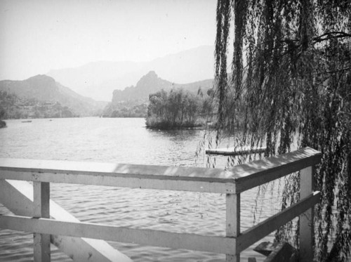 Dock overlooking Malibu Lake