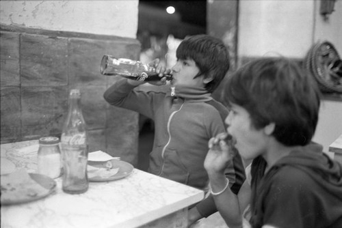 Two young boys, Mexico City, 1982