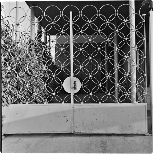 Ornamental ironwork gate