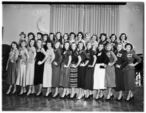 Pasadena Tournament of Roses ...Rose Queen Contestants ...28 Girls, 1951