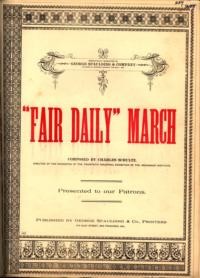 Fair daily : march / composed by Charles Schultz