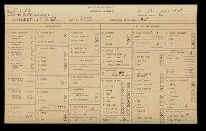 WPA household census for 1337 W 17TH, Los Angeles