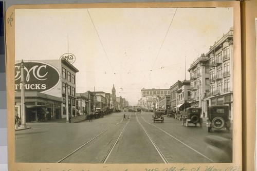North on Van Ness from McAllister St. March, 1923