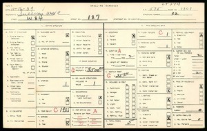 WPA household census for 127 West 84th Street, Los Angeles County