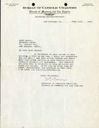 Rev. Corr letter to Miss Labory, 1919 September 11