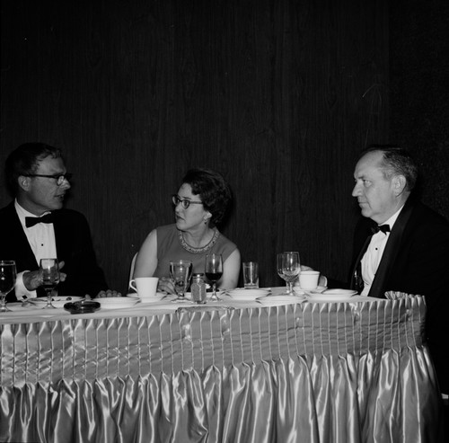 People dining at the head table during the UCSD Faculty Ball. April 25, 1970