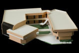 Architecture model of the Jeanne M. Chisholm Hall, ca. 1986