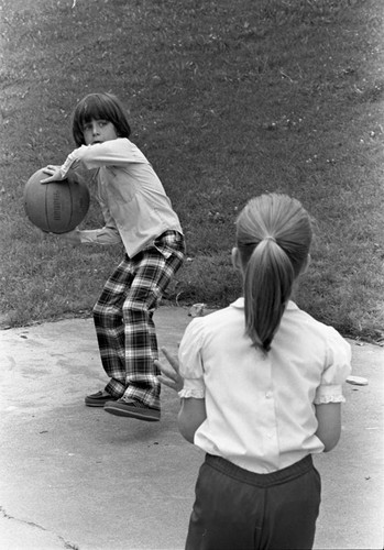 Children playing, 1974