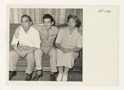 Taken in the front room of the Matsuoka home in Walnut Grove, California. The Matsuokas were formerly residents of the