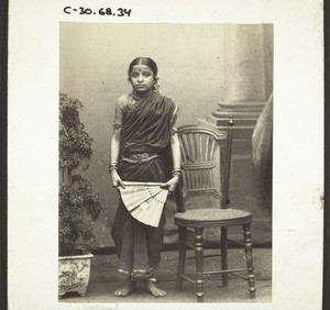 Junge Hindufrau in Mangalur. Indien