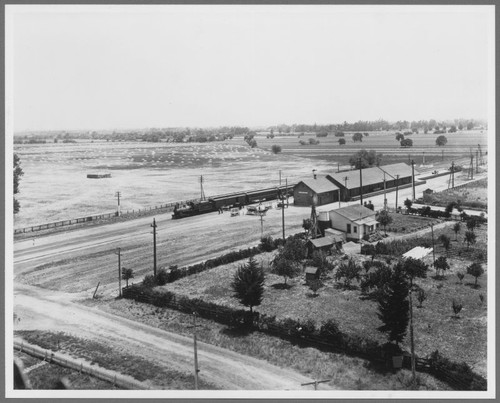 Santa Clara Railroad Station, Corner Benton & Railroad Sts., ca. 1900