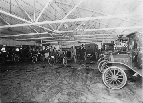 Ingram Brothers Ford Motor Cars and Garage, Interior view [graphic]