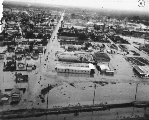 Flood of 1938, Aerial View, Anaheim [graphic]