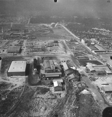 Aerial View of Anaheim, North Anaheim Industrial Area. [graphic]