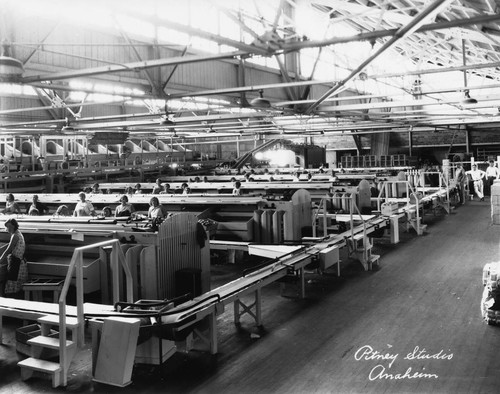 Interior view of Mutual packing house, Anaheim [graphic]