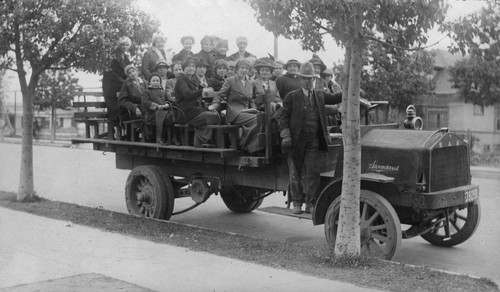 Anaheim Grammar School Faculty Ready for a Picnic. [graphic]