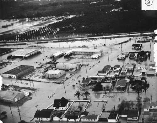 Flood of 1938, Aerial View, Anaheim [graphic]