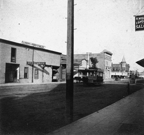 Center Street Looking East, Anaheim [graphic]