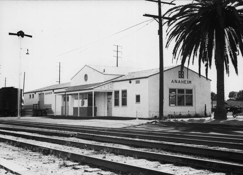 Santa Fe Railway Station, Anaheim [graphic]