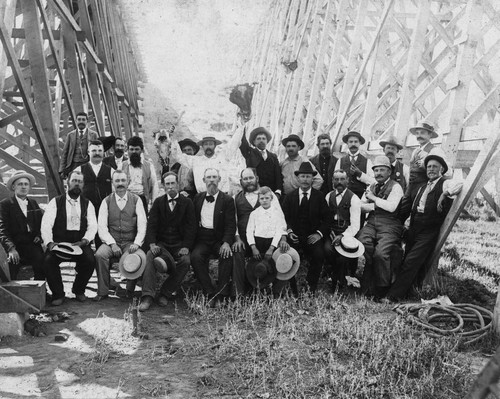 Celebration of Completion of Flume #8, Cajon Irrigation Company [graphic]