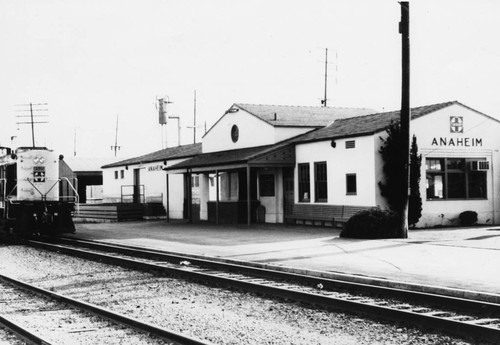 Santa Fe Railway Station, Anaheim [graphic]