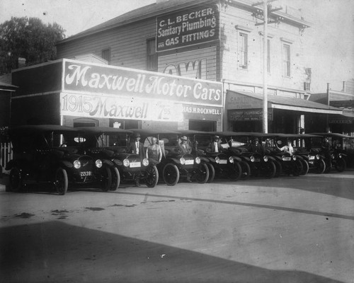 Maxwell Motor Car Agency, Anaheim. [graphic]