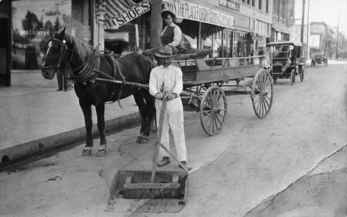 Fritz Stolt, Anaheim Street Sweeper [graphic]