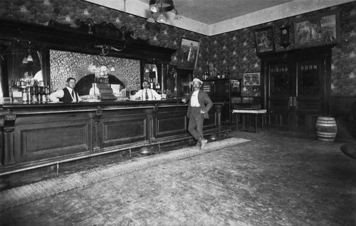 Hotel Valencia, Interior with Bar, Anaheim [graphic]